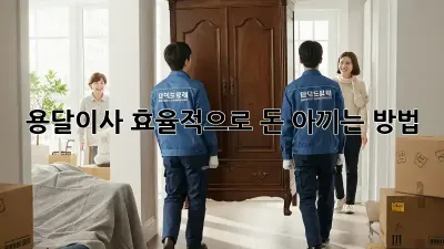 용달이사, 효율적으로 돈 아끼는 방법!